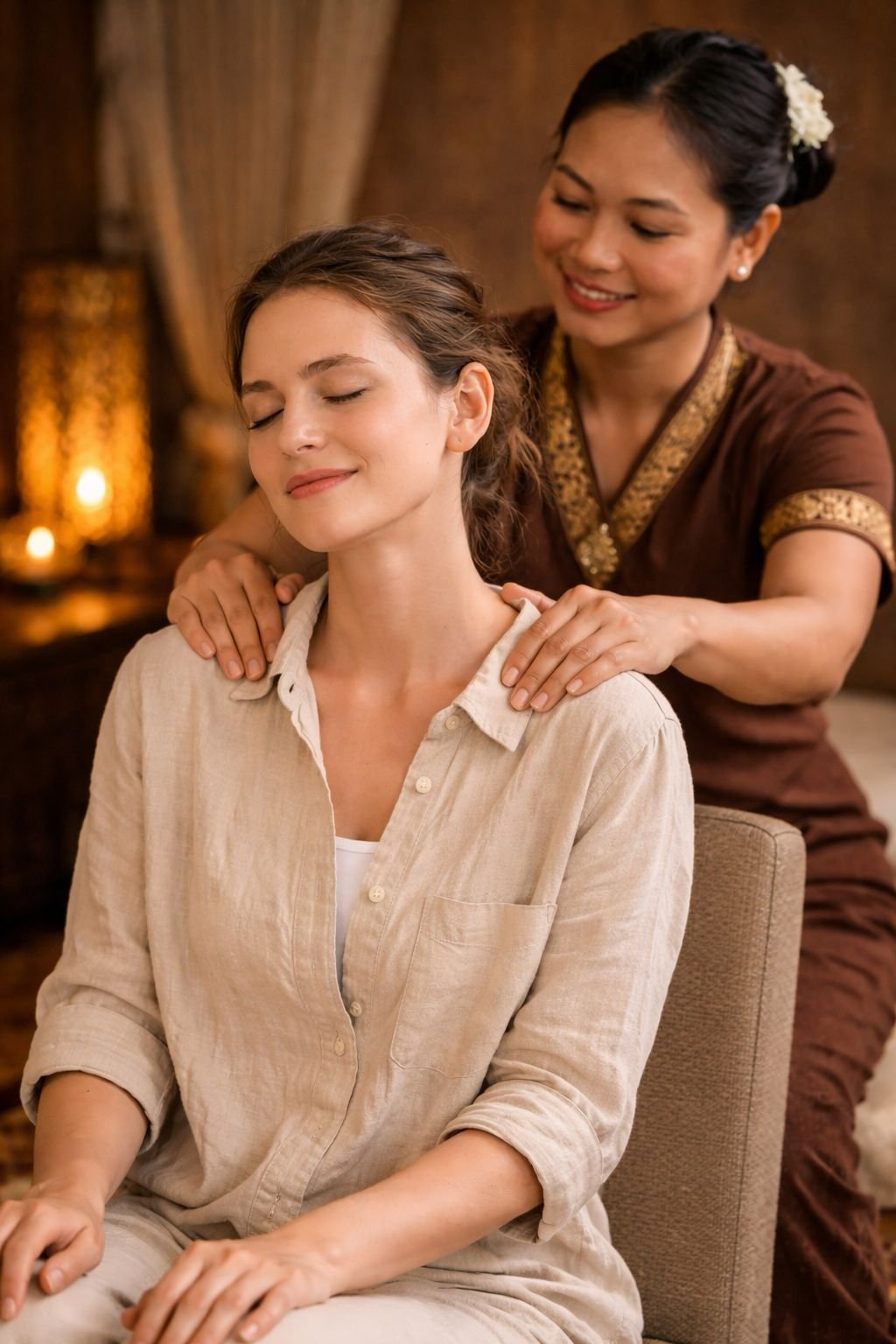 Traditional Thai massage treatment at a professional spa in Mahadevapura, Bengaluru